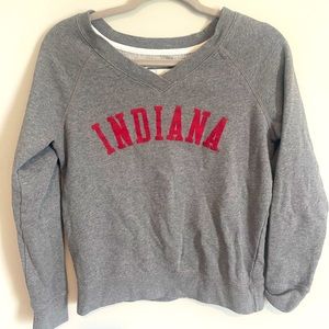 Indiana University Wide Cut Crewneck